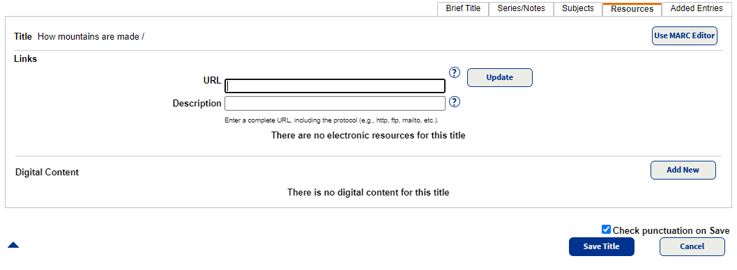 Easy Editor's Resources sub-tab.